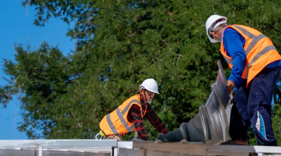 Professional metal roof installation in Goodells, MI